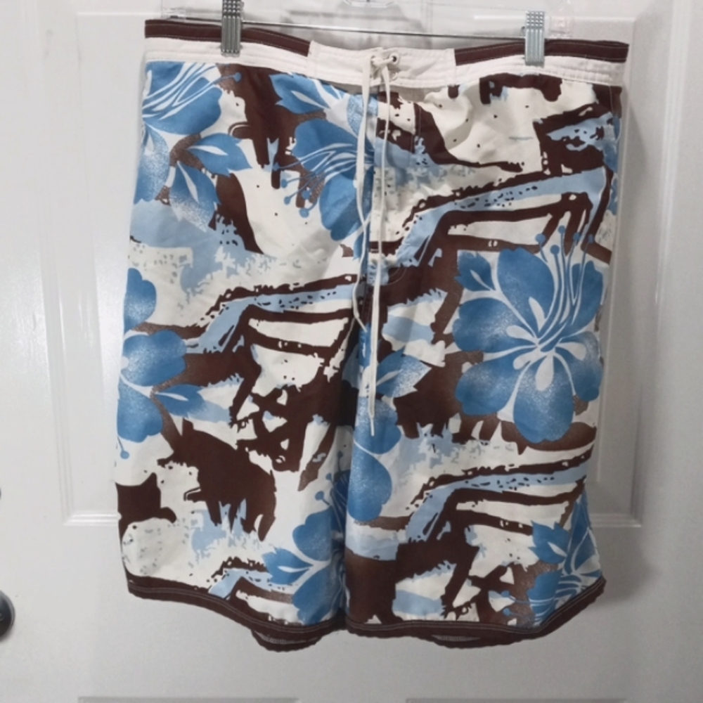 Joe Boxer, Sz L,  Tropical Swim Trunks.